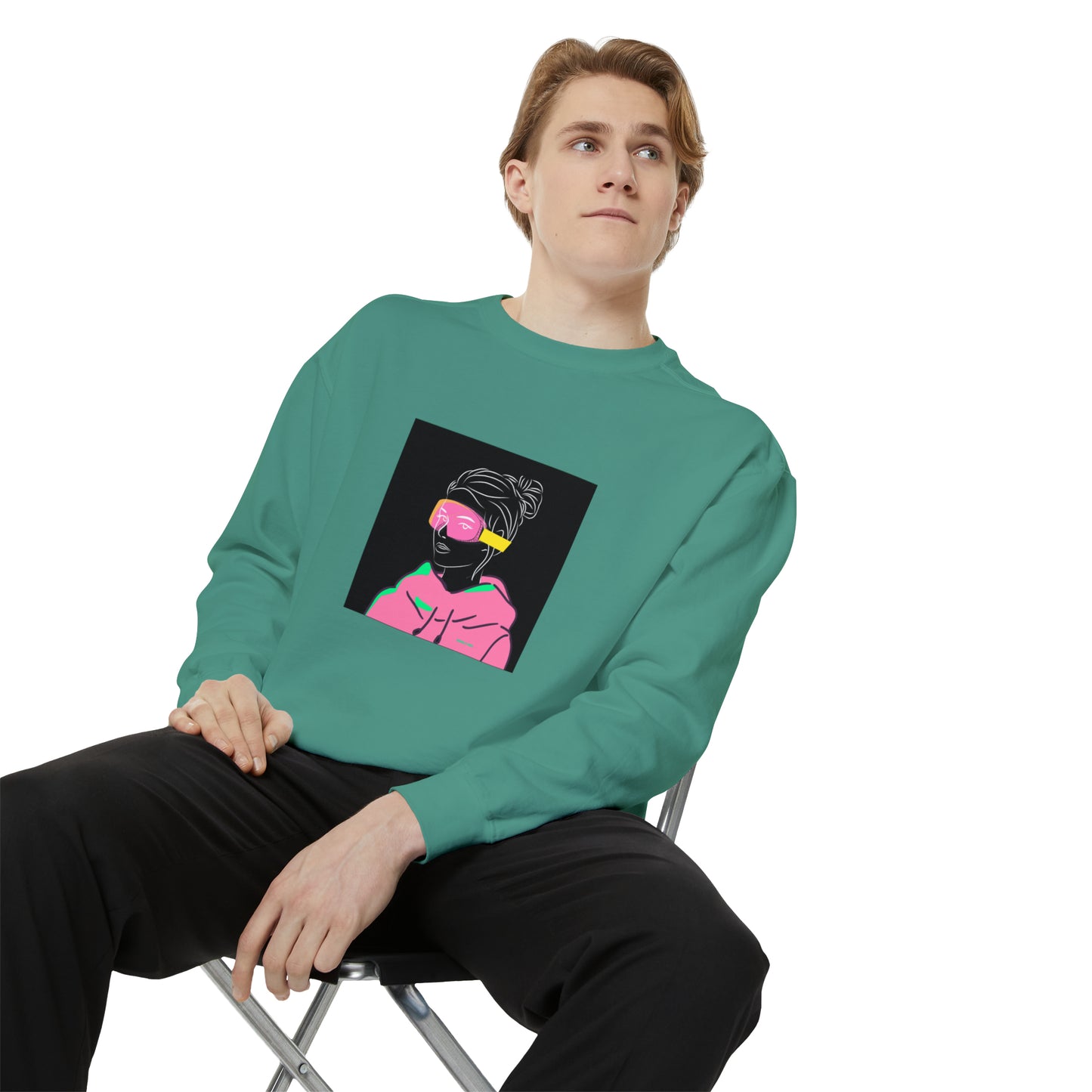Women's Men's Ski Snowboard Retro Sweatshirt