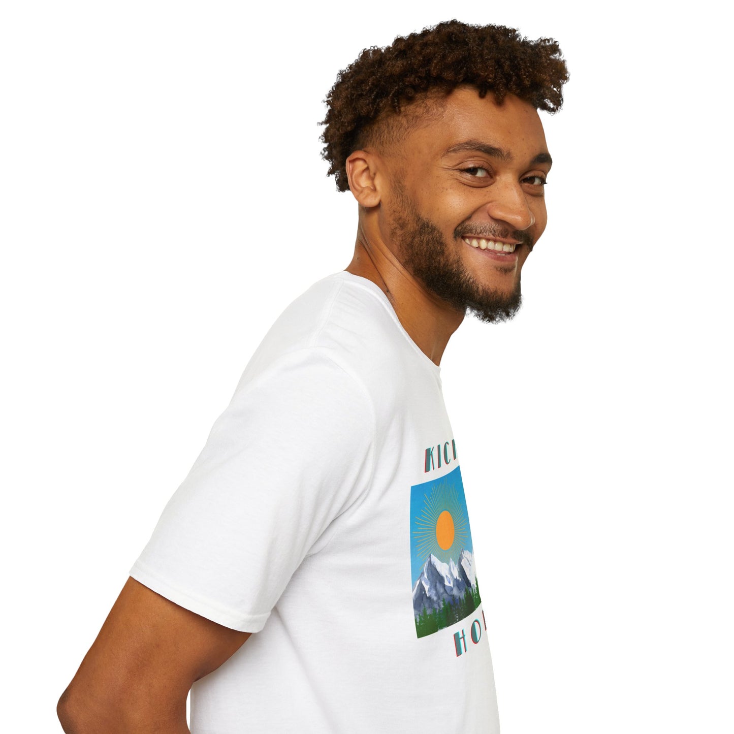 Kicking Horse Women's/Men's Retro Ski Snowboard T-Shirt