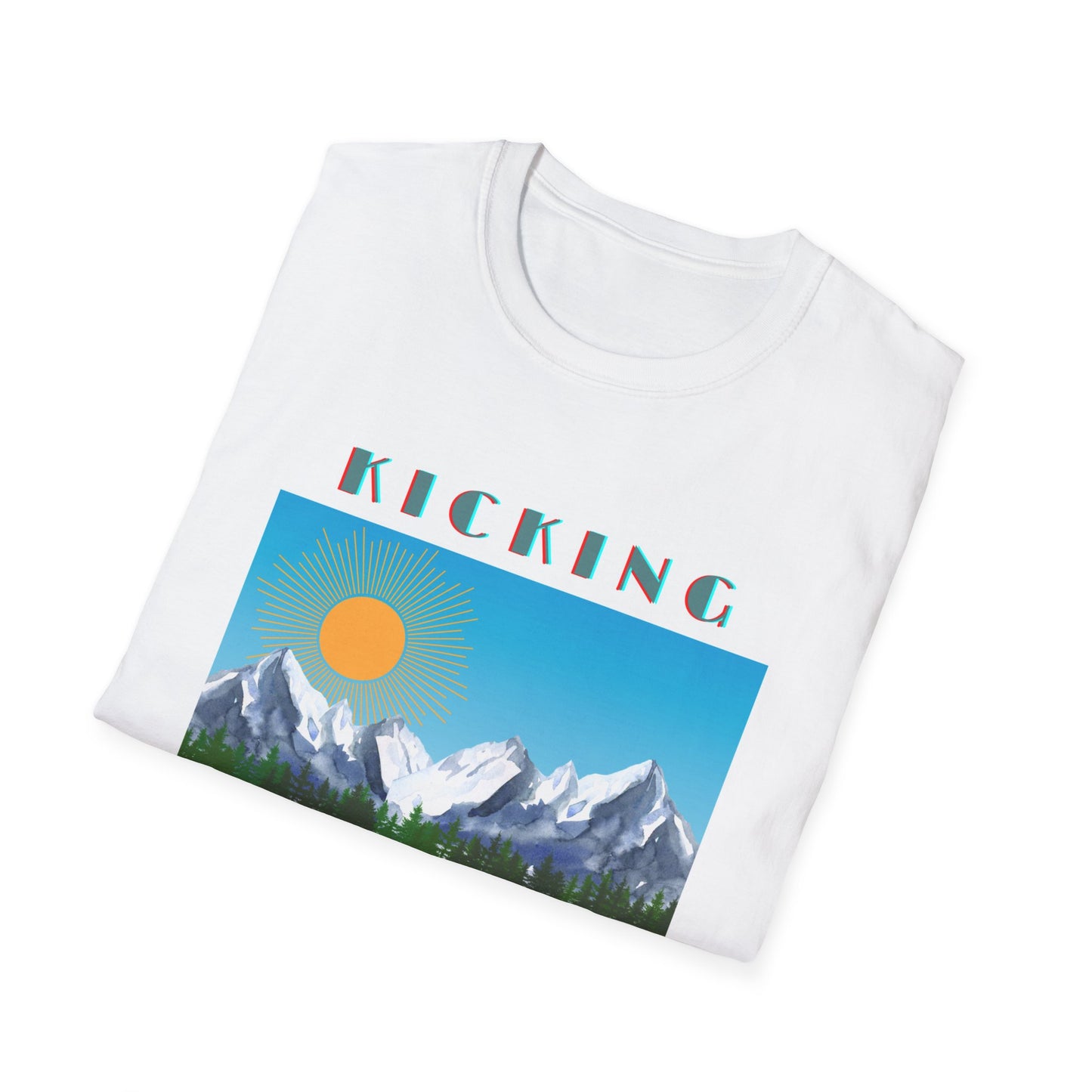 Kicking Horse Women's/Men's Retro Ski Snowboard T-Shirt