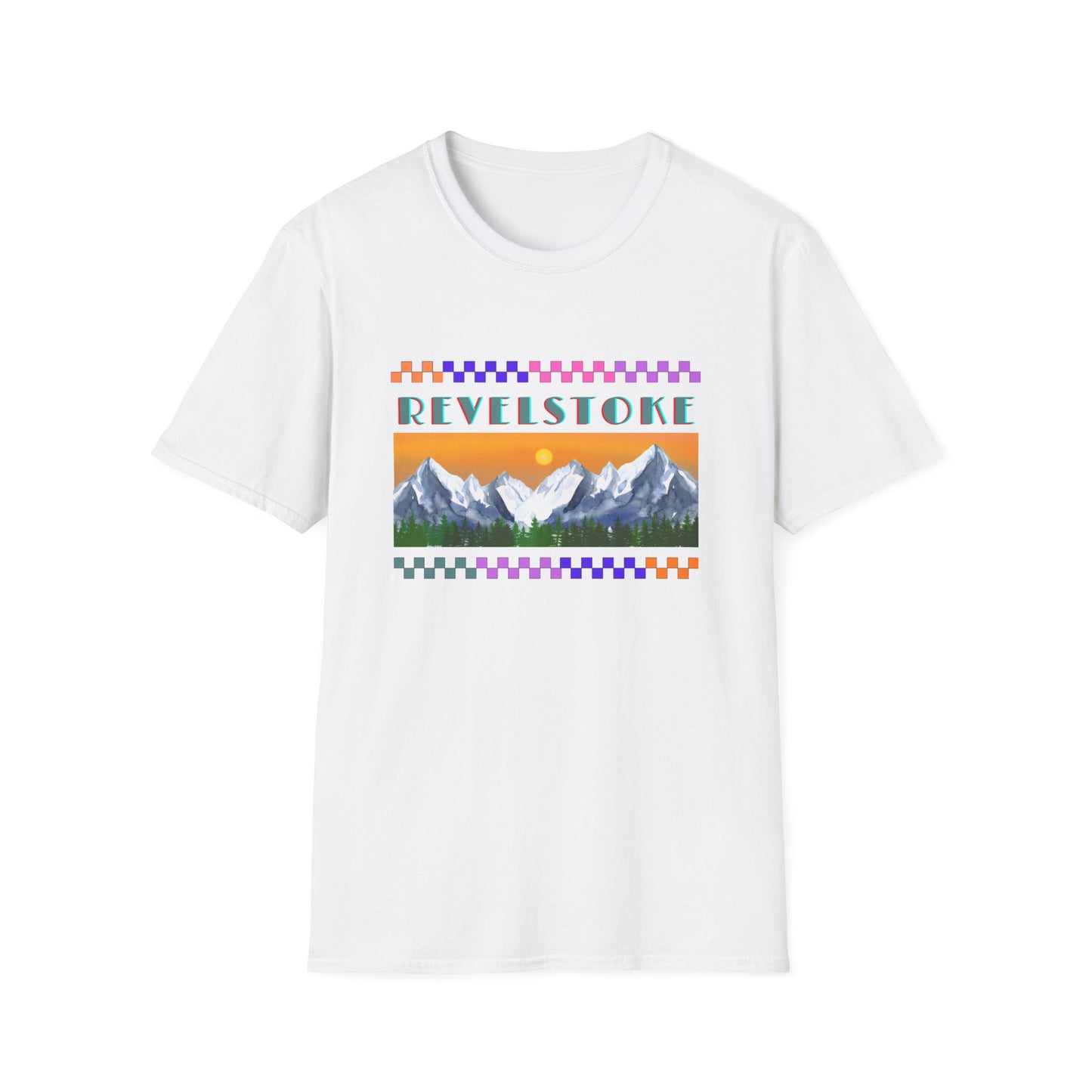 Revelstoke Women's/Men's Retro Ski Snowboard T-Shirt