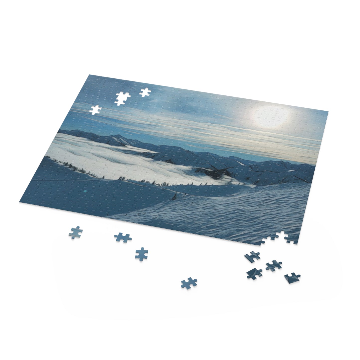 Kicking Horse Landscape Puzzle - 120, 252, 500-Piece Options - Perfect Gift for Nature Lovers