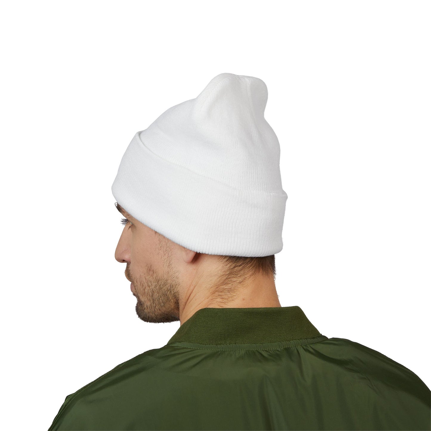 Mount Rainier Embroidered cuffed knit Beanie