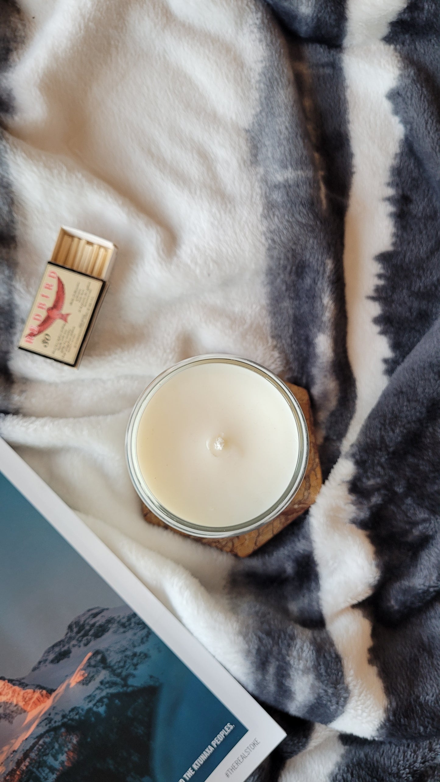 Skiing with You - Skis Valentine's Candle