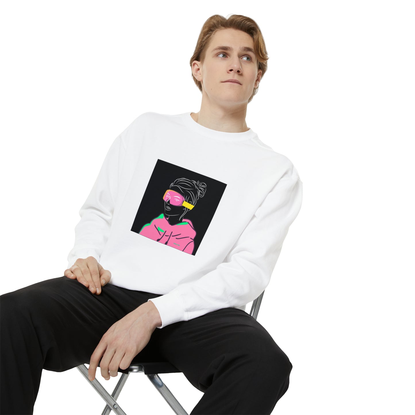 Women's Men's Ski Snowboard Retro Sweatshirt
