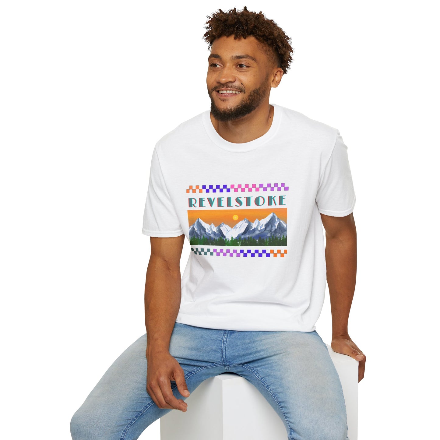 Revelstoke Women's/Men's Retro Ski Snowboard T-Shirt