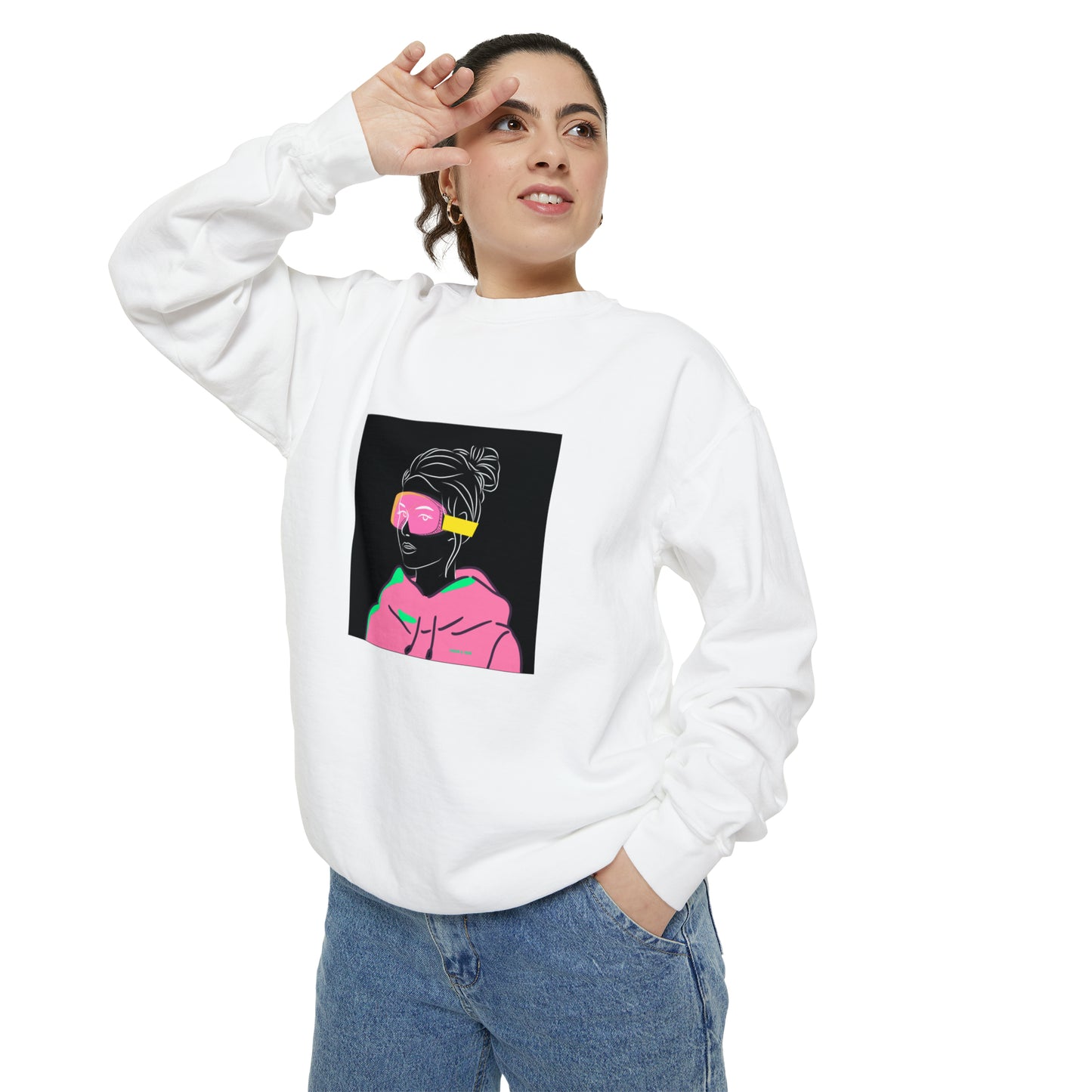 Women's Men's Ski Snowboard Retro Sweatshirt
