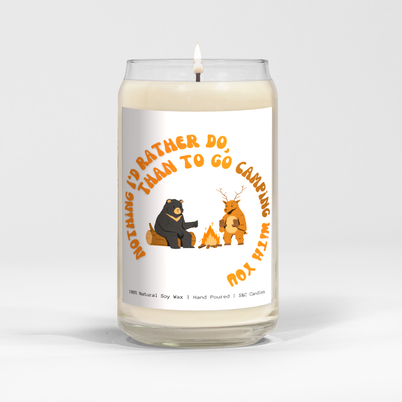camping bum Camping For Two Valentines Candle – Ski Bum & Crew
