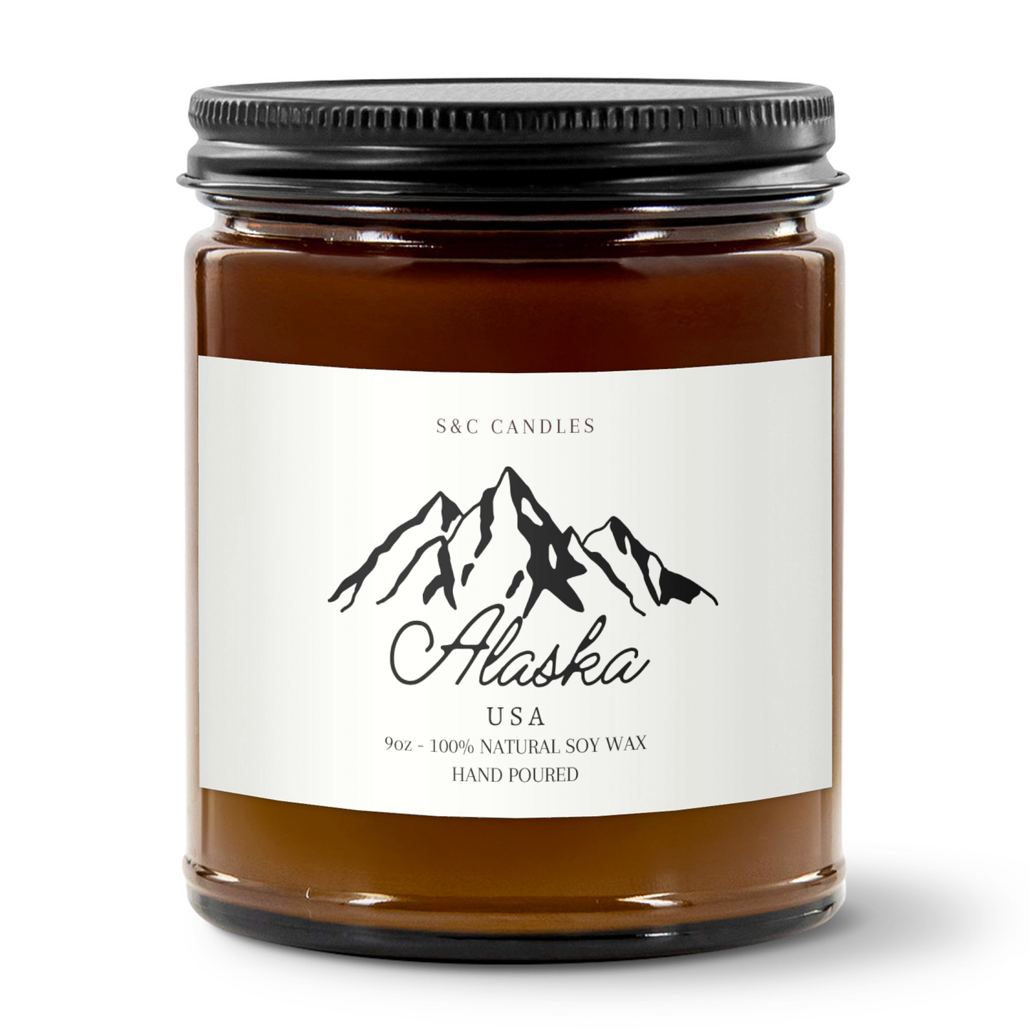 Alaska Scented Soy Candle: Hand-Poured | 9oz Natural Soy Wax