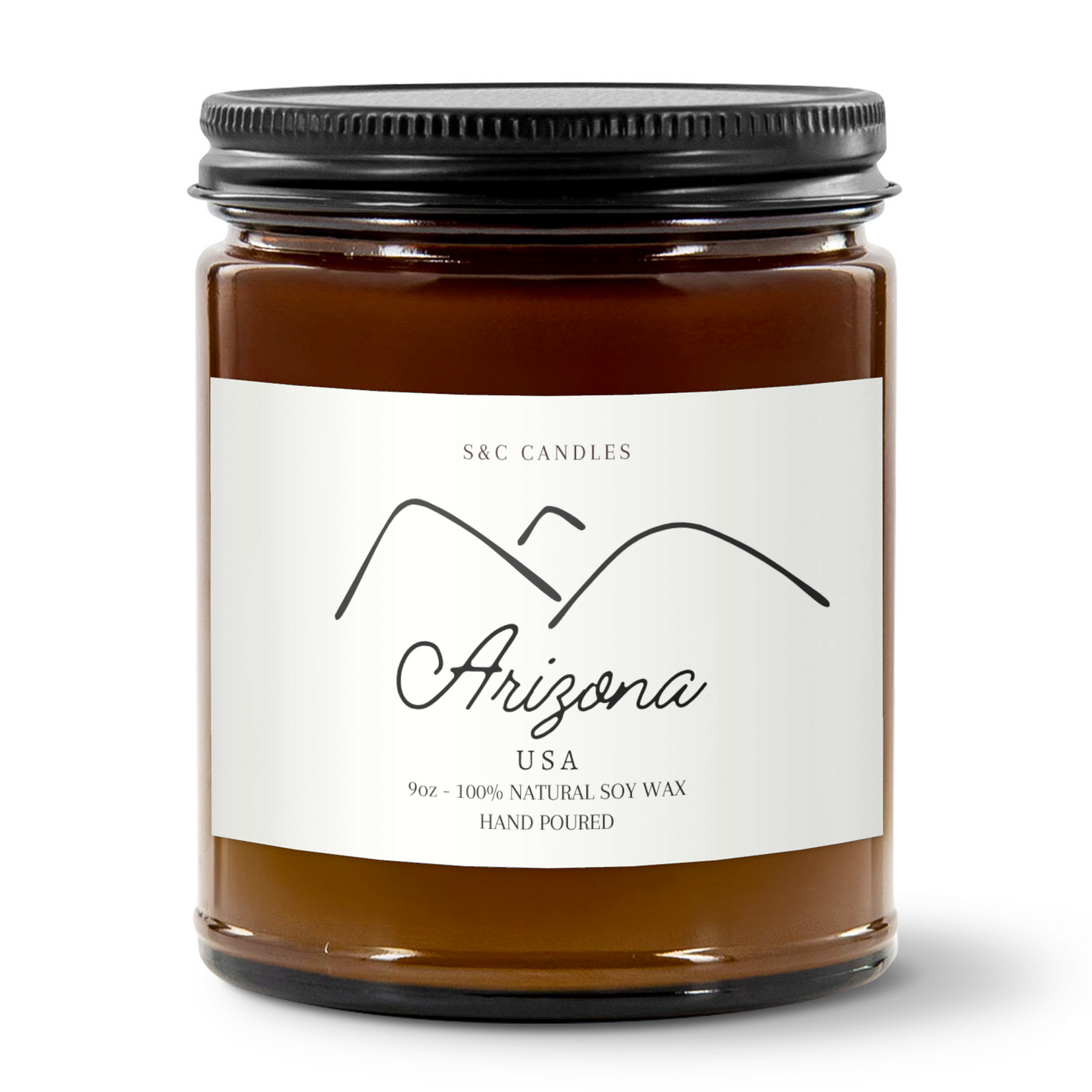 Arizona Desert Peaks Soy Candle - Hand Poured 9oz Southern Decor Gift