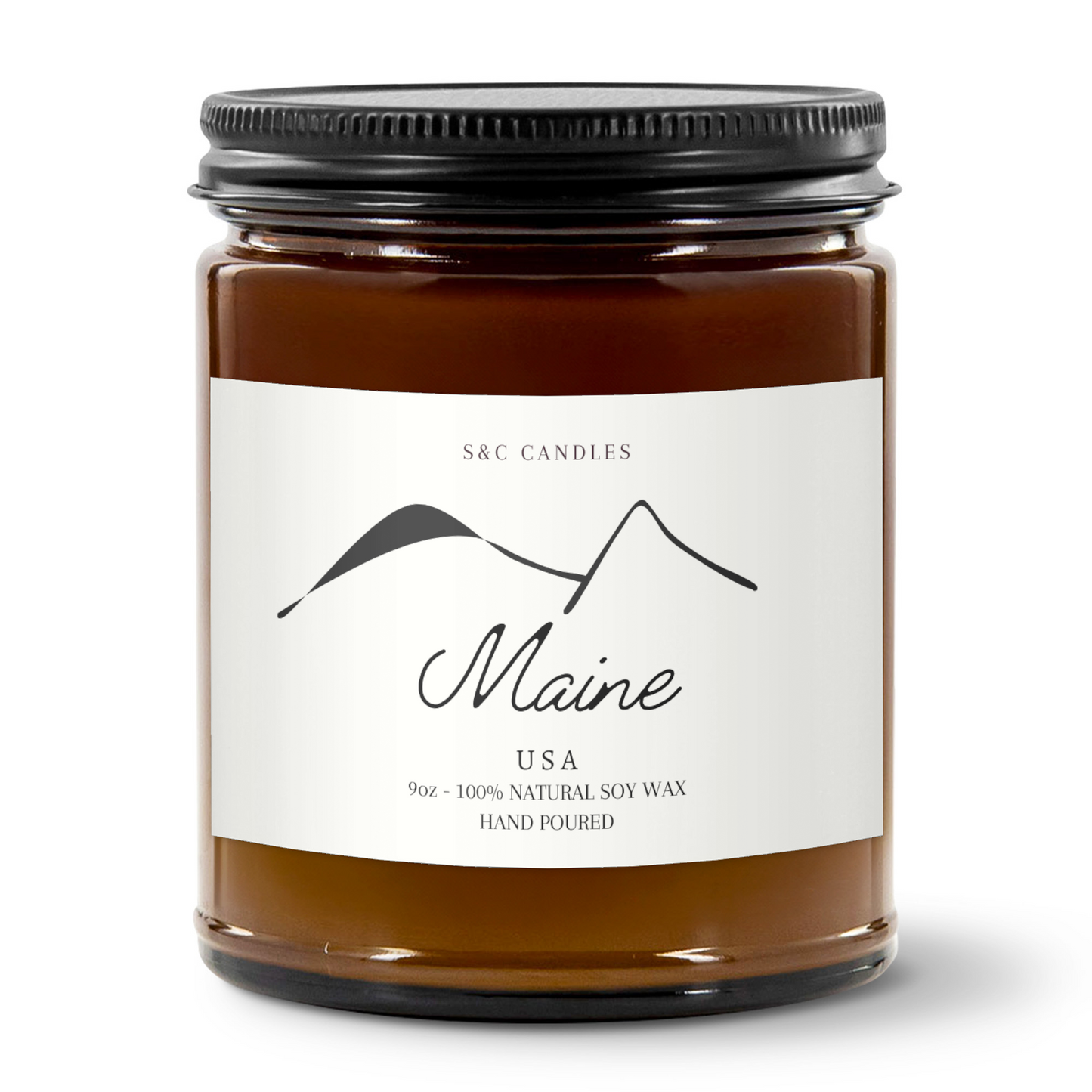 Maine Mountain Candle - 9oz Natural Soy Wax