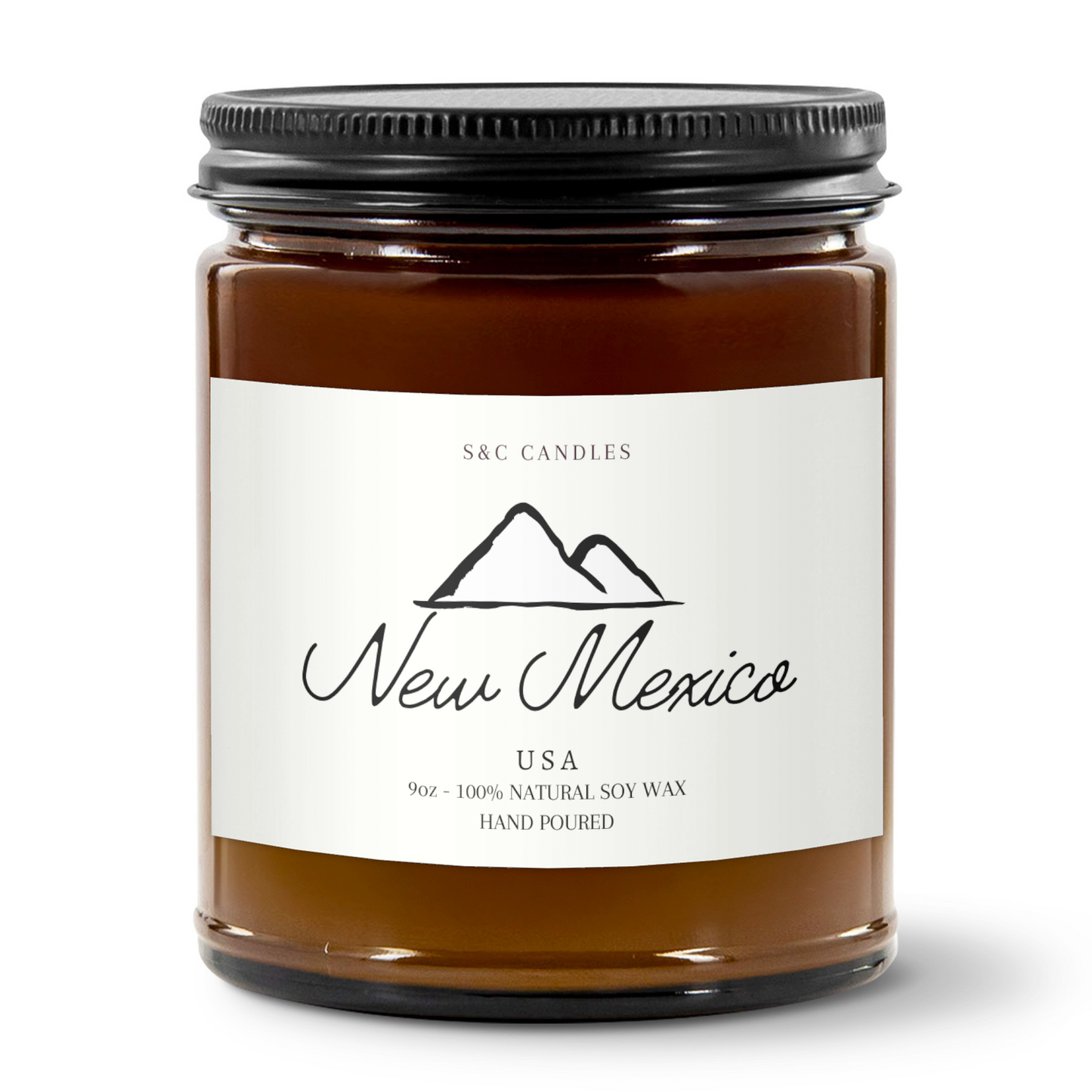 New Mexico Mountain Candle - 9oz Natural Soy Wax