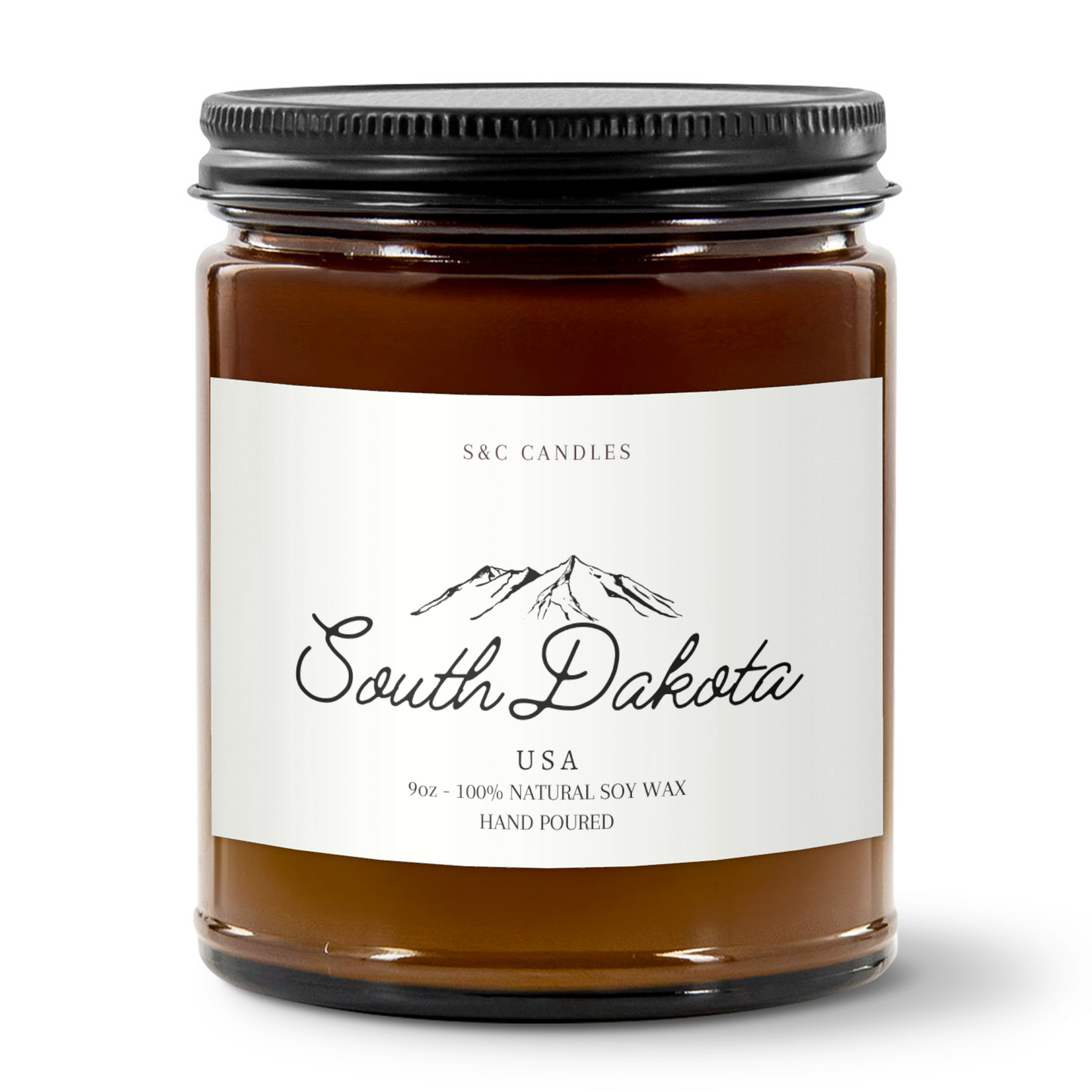 South Dakota Mountain Candle - 9oz Natural Soy Wax