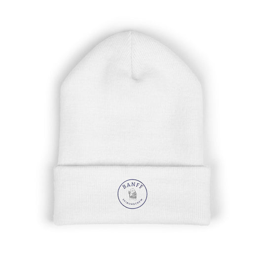 Embroidered Banff Crest Cuffed Beanie — Cozy Winter Ski & Travel Hat