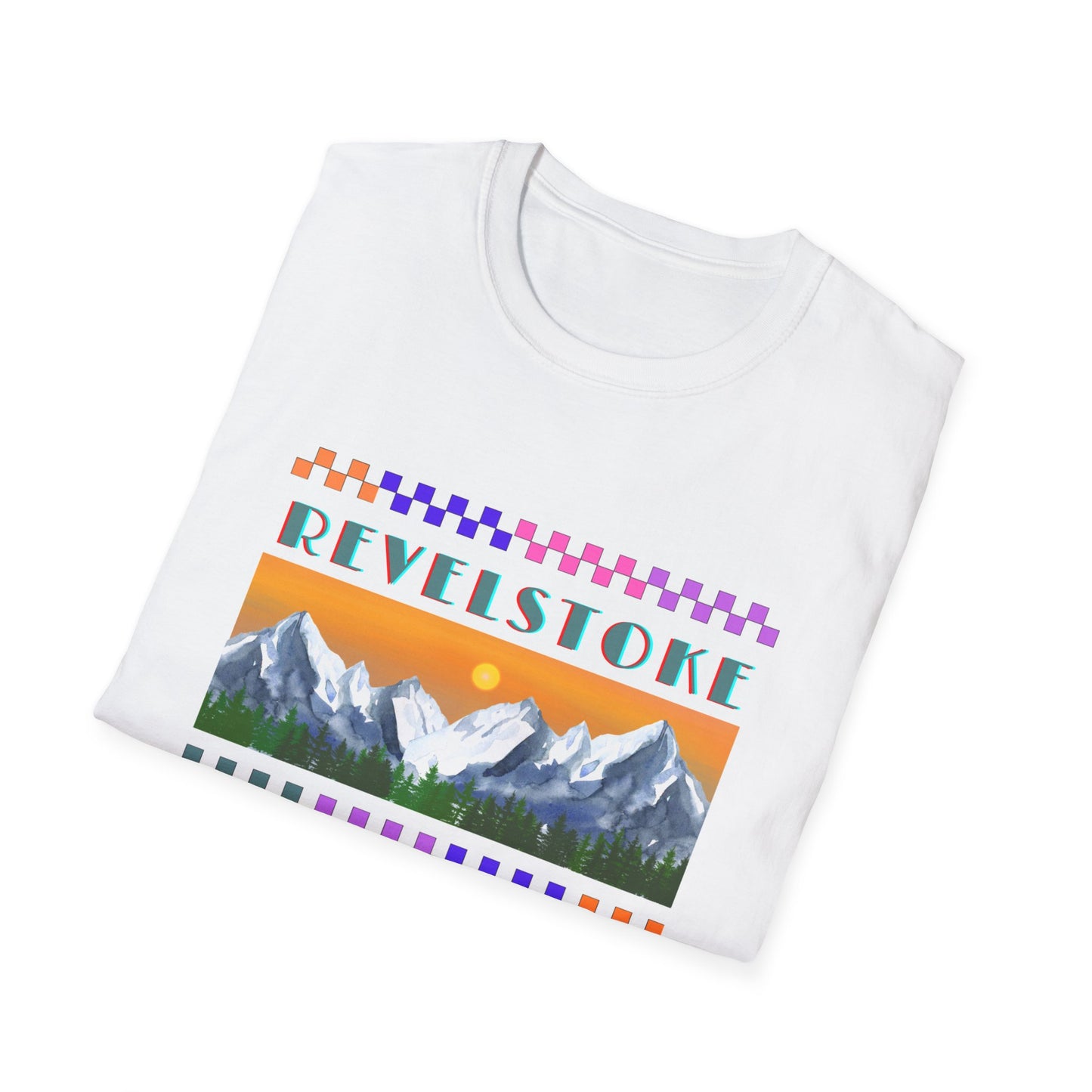 Revelstoke Women's/Men's Retro Ski Snowboard T-Shirt