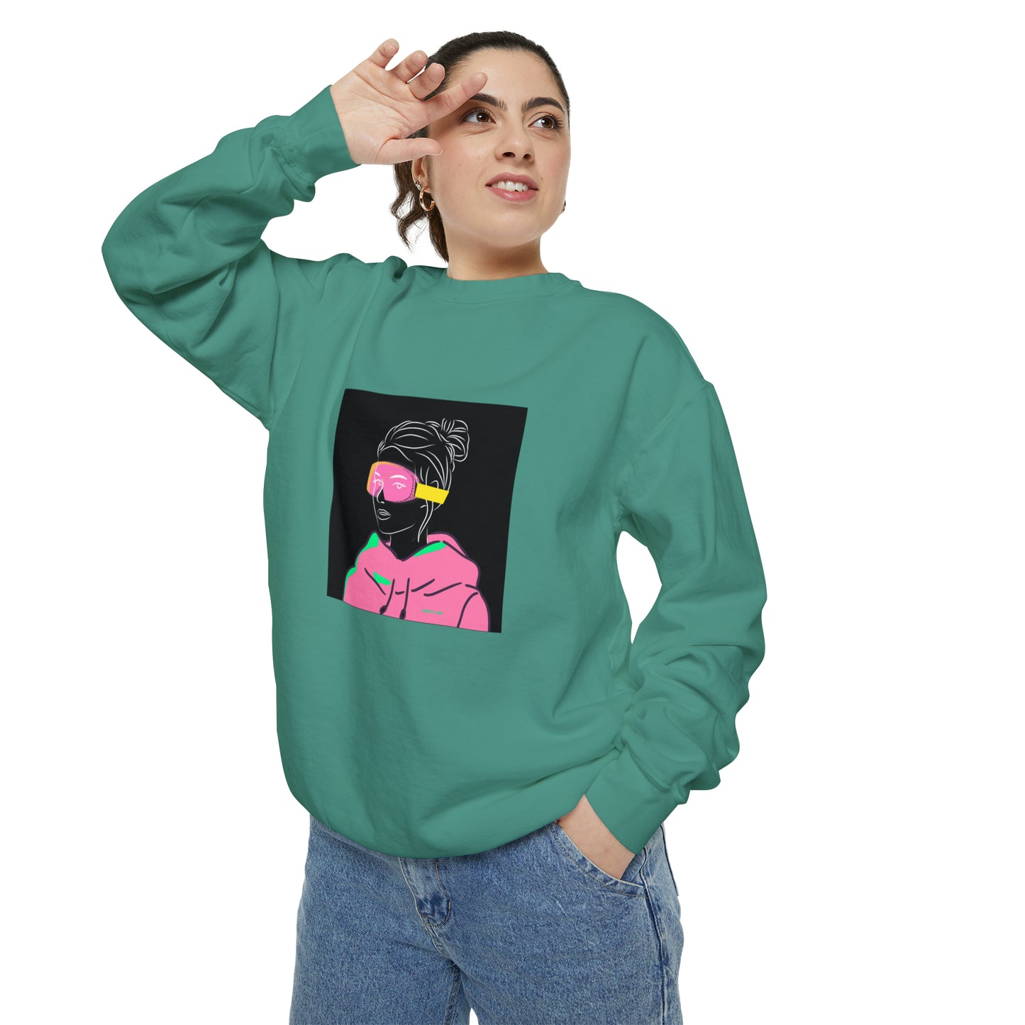 Women's Men's Ski Snowboard Retro Sweatshirt